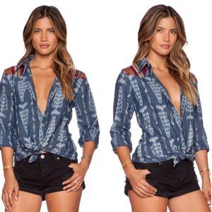 REVOLVE Stella 9 denim Aztec Shirt
